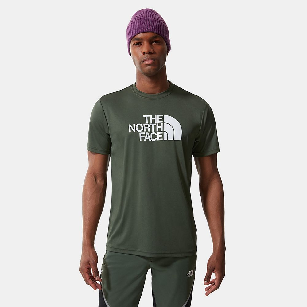 The North Face T-Shirts Mens Australia - The North Face Reaxion Easy Green Running & Training (DPQ-3